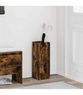 vidaXL Umbrella Stand Smoked Oak 20 x 20 x 55.5 cm Engineered Wood