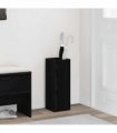 vidaXL Umbrella Stand Black Oak 20 x 20 x 55.5 cm Engineered Wood