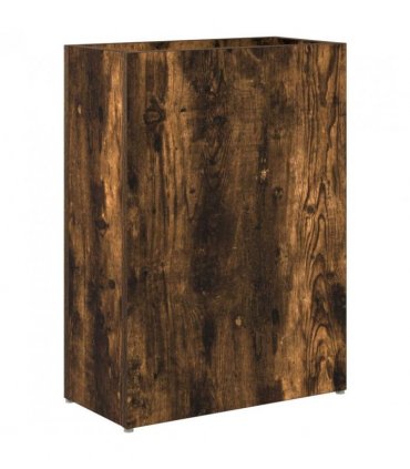 vidaXL Umbrella Stand Smoked Oak 40 x 20 x 55.5 cm Engineered Wood