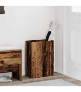 vidaXL Umbrella Stand Old Wood 40 x 20 x 55.5 cm Engineered Wood