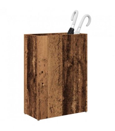 vidaXL Umbrella Stand Old Wood 40 x 20 x 55.5 cm Engineered Wood