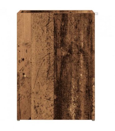 vidaXL Umbrella Stand Old Wood 40 x 20 x 55.5 cm Engineered Wood