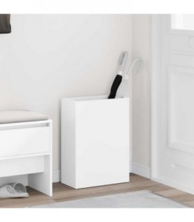 vidaXL Umbrella Stand White 40 x 20 x 55.5 cm Engineered Wood