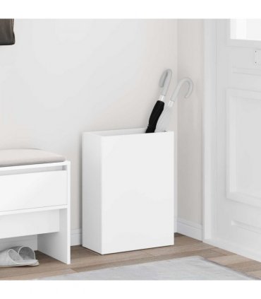 vidaXL Umbrella Stand White 40 x 20 x 55.5 cm Engineered Wood