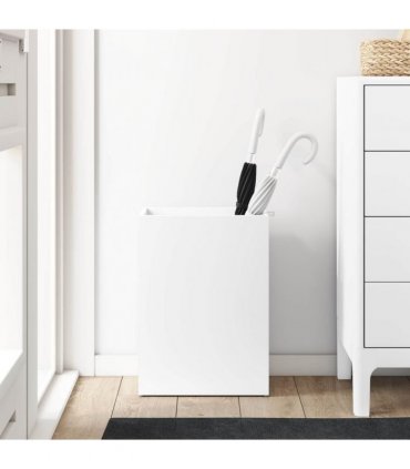 vidaXL Umbrella Stand White 40 x 20 x 55.5 cm Engineered Wood