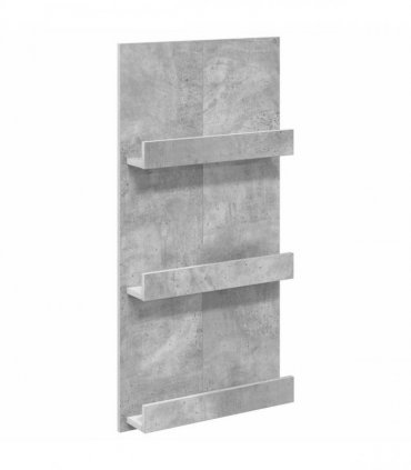 vidaXL Magazine Rack Concrete Grey 51 x 11 x 102 cm Engineered Wood