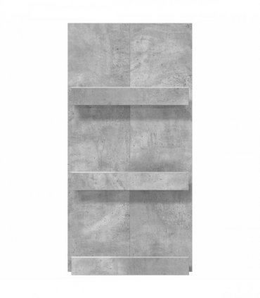 vidaXL Magazine Rack Concrete Grey 51 x 11 x 102 cm Engineered Wood