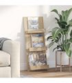 vidaXL Magazine Rack Sonoma Oak 43 x 11 x 102 cm Engineered Wood