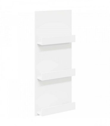 vidaXL Magazine Rack with Shelf White 43 x 11 x 102 cm Engineered Wood