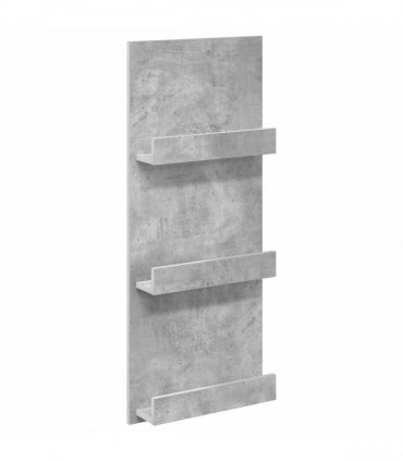 vidaXL Magazine Rack Concrete Grey 43 x 11 x 102 cm Engineered Wood