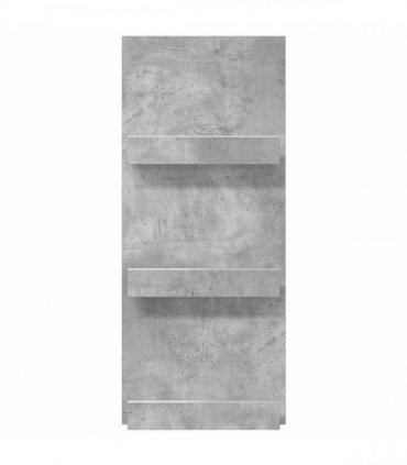 vidaXL Magazine Rack Concrete Grey 43 x 11 x 102 cm Engineered Wood