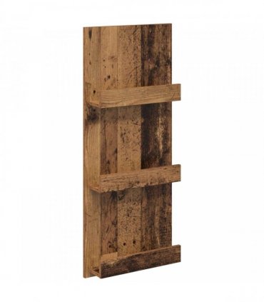 vidaXL Magazine Rack Old Wood 43 x 11 x 102 cm Engineered Wood