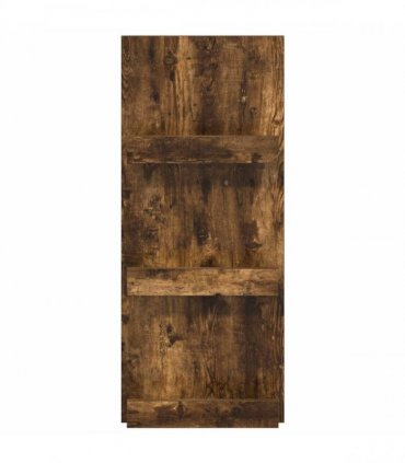 vidaXL Magazine Rack Smoked Oak 43 x 11 x 102 cm Engineered Wood