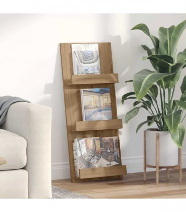 vidaXL Magazine Rack Artisan Oak 43 x 11 x 102 cm Engineered Wood