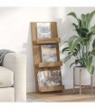 vidaXL Magazine Rack Artisan Oak 43 x 11 x 102 cm Engineered Wood