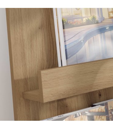 vidaXL Magazine Rack Artisan Oak 43 x 11 x 102 cm Engineered Wood