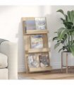 vidaXL Magazine Rack Sonoma Oak 51 x 11 x 102 cm Engineered Wood