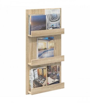 vidaXL Magazine Rack Sonoma Oak 51 x 11 x 102 cm Engineered Wood