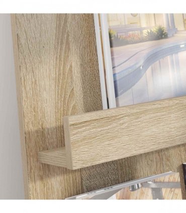 vidaXL Magazine Rack Sonoma Oak 51 x 11 x 102 cm Engineered Wood