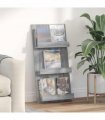 vidaXL Magazine Rack Grey Sonoma 51 x 11 x 102 cm Engineered Wood