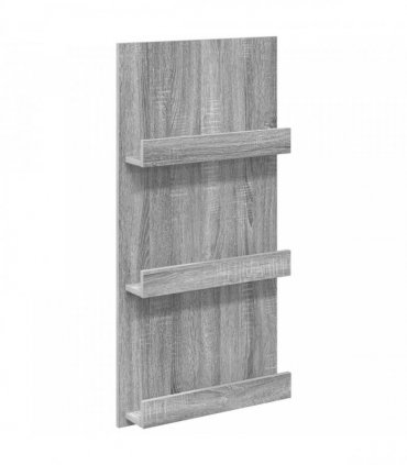 vidaXL Magazine Rack Grey Sonoma 51 x 11 x 102 cm Engineered Wood