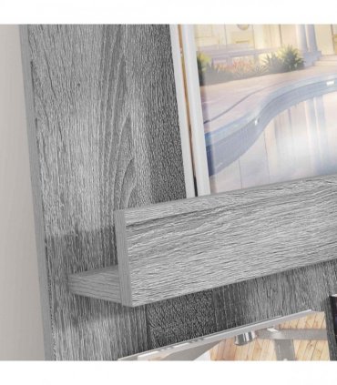 vidaXL Magazine Rack Grey Sonoma 51 x 11 x 102 cm Engineered Wood