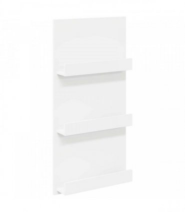 vidaXL Magazine Rack with Shelf White 51 x 11 x 102 cm Engineered Wood