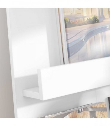 vidaXL Magazine Rack with Shelf White 51 x 11 x 102 cm Engineered Wood