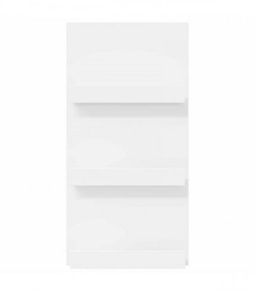 vidaXL Magazine Rack with Shelf White 51 x 11 x 102 cm Engineered Wood