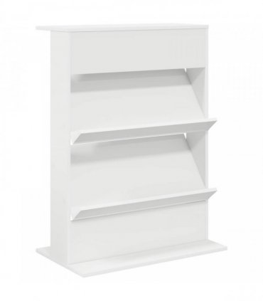 vidaXL Magazine Rack with Shelf White 70 x 41 x 96 cm Engineered Wood