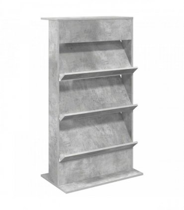 vidaXL Magazine Rack Concrete Grey 70 x 41 x 126 cm Engineered Wood