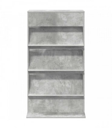 vidaXL Magazine Rack Concrete Grey 70 x 41 x 126 cm Engineered Wood