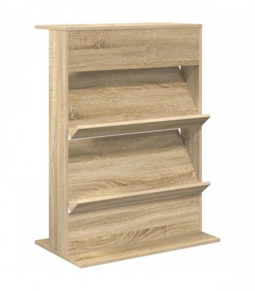vidaXL Magazine Rack Sonoma Oak 70 x 41 x 96 cm Engineered Wood