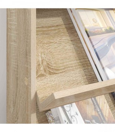 vidaXL Magazine Rack Sonoma Oak 70 x 41 x 96 cm Engineered Wood