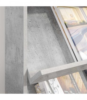 vidaXL Magazine Rack Concrete Grey 70 x 41 x 96 cm Engineered Wood