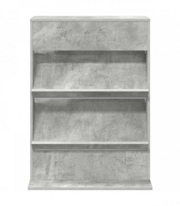vidaXL Magazine Rack Concrete Grey 70 x 41 x 96 cm Engineered Wood