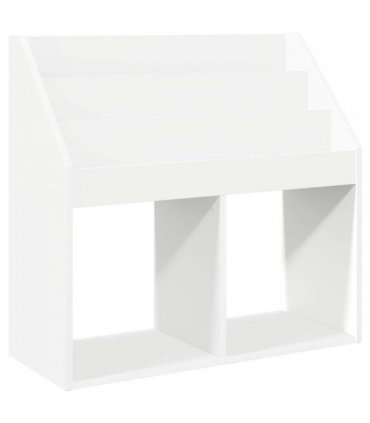 vidaXL Kids Bookshelf White 72.5 x 29.5 x 69 cm Engineered Wood