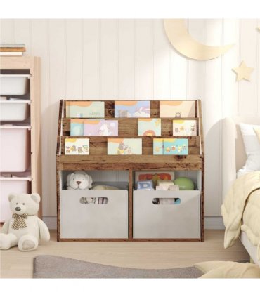 vidaXL Kids Bookshelf Old Wood 72.5 x 29.5 x 69 cm Engineered Wood