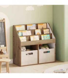 vidaXL Kids Bookshelf Artisan Oak 72.5 x 29.5 x 69 cm Engineered Wood
