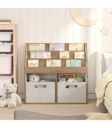 vidaXL Kids Bookshelf Artisan Oak 72.5 x 29.5 x 69 cm Engineered Wood