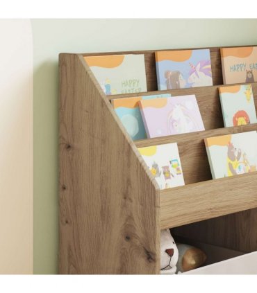 vidaXL Kids Bookshelf Artisan Oak 72.5 x 29.5 x 69 cm Engineered Wood