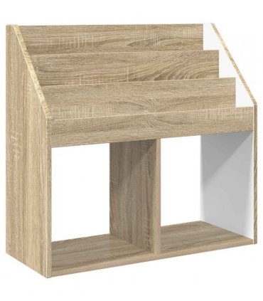 vidaXL Kids Bookshelf Sonoma Oak 72.5 x 29.5 x 69 cm Engineered Wood