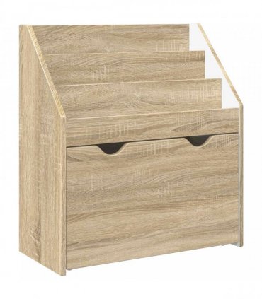 vidaXL Kids Bookshelf Sonoma Oak 60 x 29.5 x 69 cm Engineered Wood
