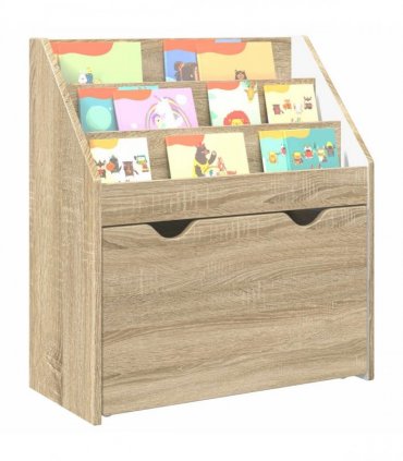 vidaXL Kids Bookshelf Sonoma Oak 60 x 29.5 x 69 cm Engineered Wood