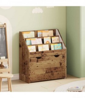 vidaXL Kids Bookshelf Old Wood 60 x 29.5 x 69 cm Engineered Wood
