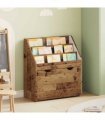 vidaXL Kids Bookshelf Old Wood 60 x 29.5 x 69 cm Engineered Wood