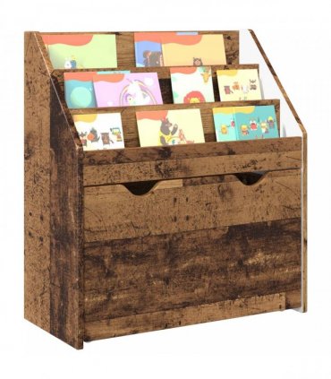 vidaXL Kids Bookshelf Old Wood 60 x 29.5 x 69 cm Engineered Wood