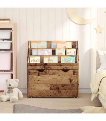 vidaXL Kids Bookshelf Old Wood 60 x 29.5 x 69 cm Engineered Wood