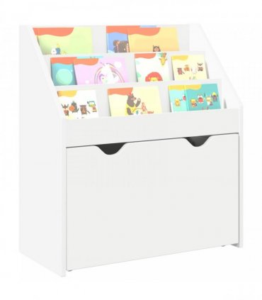 vidaXL Kids Bookshelf White 60 x 29.5 x 69 cm Engineered Wood