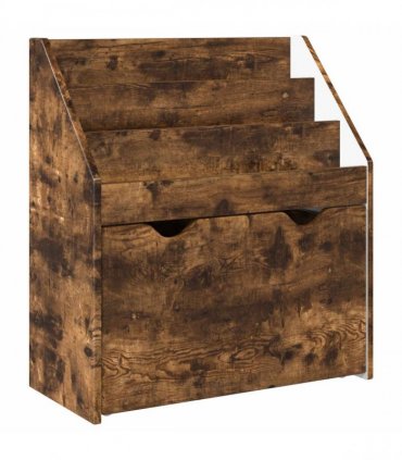 vidaXL Kids Bookshelf Smoked Oak 60 x 29.5 x 69 cm Engineered Wood